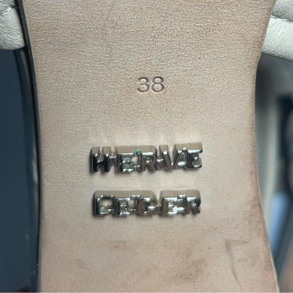 Herve Leger wome’s sandals strappy heels platform beige leather snakeakin sz 38 - Picture 12 of 12